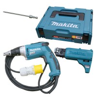 Makita FS6300JX2 110V 570W Drywall Screwdriver With Autofeed Attachment & Makpac Case
