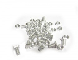 ALM GH004 Aluminium square head nuts and bolts