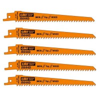 CMT 5 SABRE SAW BLADES FOR WOOD (HCS) 150x4,3x6TPI