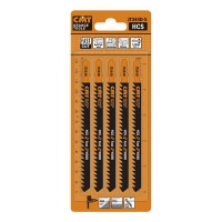 CMT 5 Jig Saw Blades Hcs 132mm 6Tpi (Wood/Straight/Coarse)