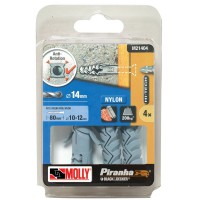 Black & Decker Molly 4Xsolid Fixing-Nylon 14Mm