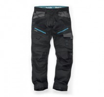 Makita MK303M Mens Black Vector Stretch Trousers 28W 29L