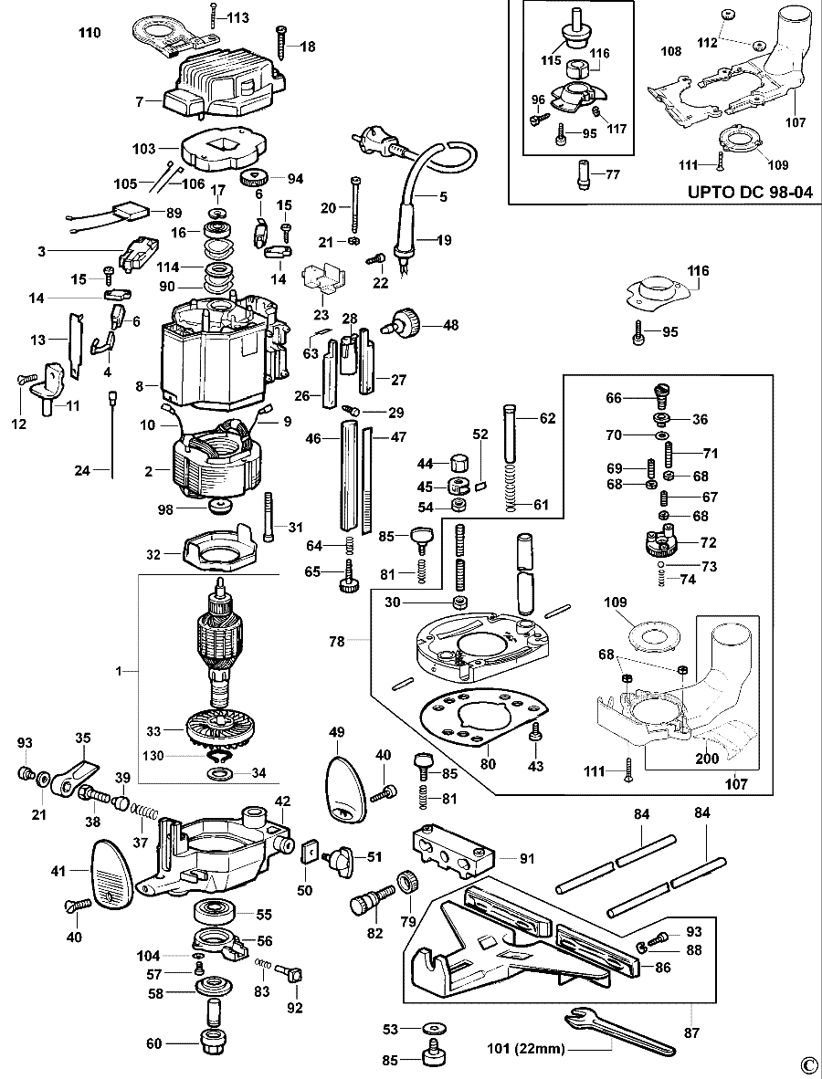 Elu Genuine Spare Parts MOF177E Plunge Router Type 4 eBay