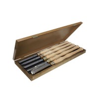 Narex Set of woodturning chisels PROFI - 5 pcs in wooden box 