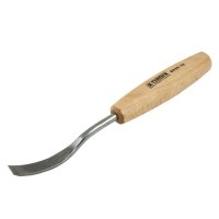 NAREX 8935 10 Wood Line Standard Bent Wood Carving Right Skew Chisel