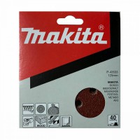 Makita P-43533 125mm 5\" Velcro Backed Abrasive Sanding Disc 40 Grit - Pack of 10