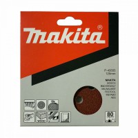 Makita P-43555 125mm 5\" Velcro Backed Abrasive Sanding Disc 80 Grit - Pack of 10