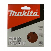 Makita P-43583 125mm 5\" Velcro Backed Abrasive Sanding Disc 180 Grit - Pack of 10