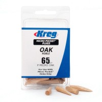 Kreg P-MICRO-OAK 65 Pack Real Wood Oak Micro Pocket Plugs for Kreg PockeHole Jig