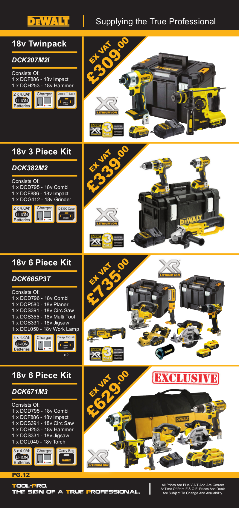Tool-Pro Catalogue Page 12