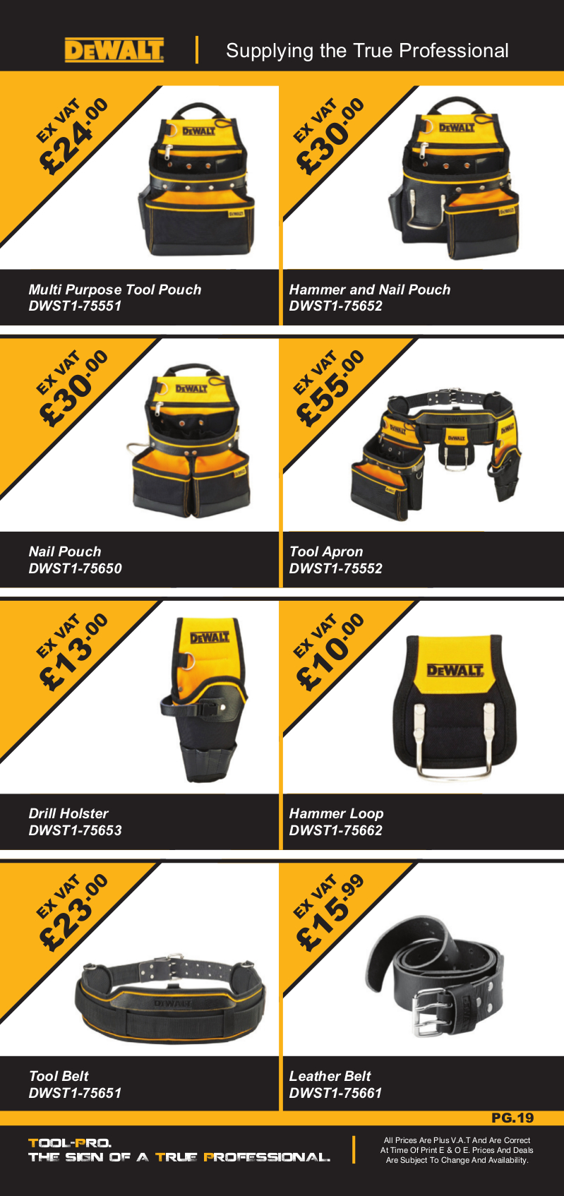 Tool-Pro Catalogue Page 19