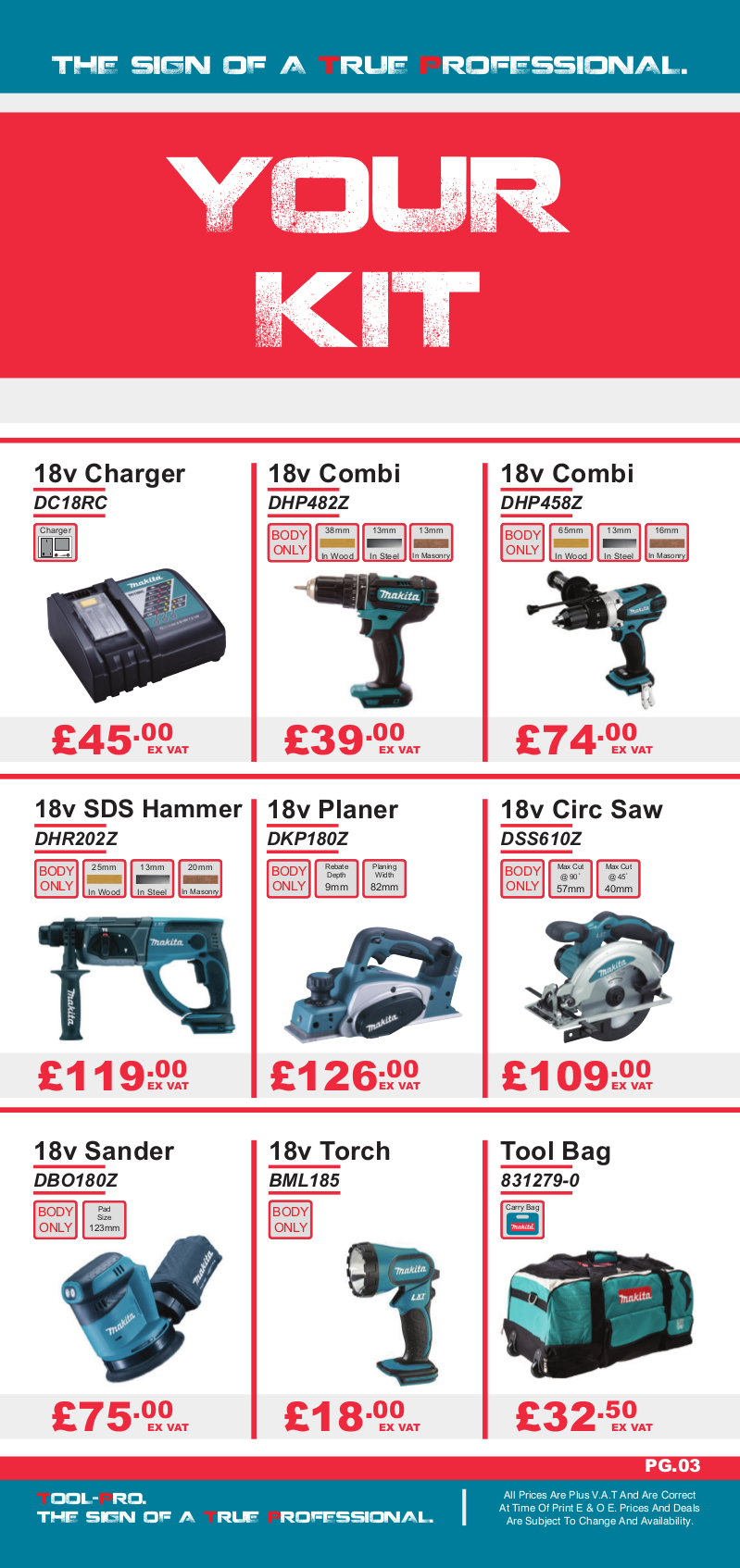 Tool-Pro Catalogue Page 