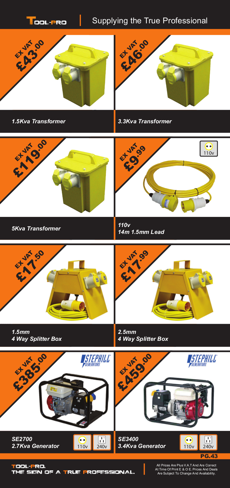 Tool-Pro Catalogue Page 43