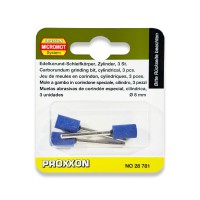 Proxxon 28781 Corundum grinding bits, cylinder, 3 pcs. NO 28 781