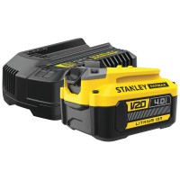 Stanley SFMCB14M1 V20 18V Starter Kit in a Carton - 1x4.0Ah, 4A Charger