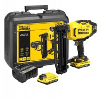 Stanley Fatmax V20 SFMCN616 18v Cordless 16G Second Fix Nail Gun 2 x 2.0 Ah With KitBox