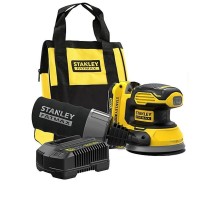Stanley FATMAX V20 SFMCW220D1S-GB 18V Cordless Random Orbit Sander With 1x2.0Ah Battery and Soft Bag