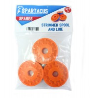 Spartacus SP105 Trimmer Spool & Line - Pack of 3