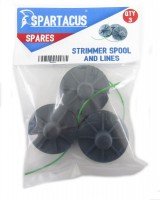 Spartacus SP155 Trimmer spool & line - Pack of 3