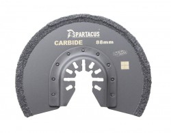 Spartacus Multi Tool Carbide Tipped Segment Saw Blade 88mm x 50-60G Grout Tile Plaster