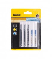 Stanley STA27040 Jigsaw Blade,U shank , Mixed , HCS/HSS