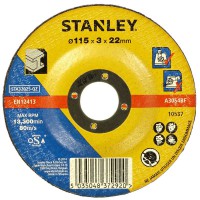 Stanley STA32025 115mm / 4.5\" x 22mm x 3mm Angle Grinder Metal Cutting Disc