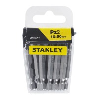 Stanley STA60261 Set Screwdriver Bit 10x 50mm Pz2 - tic tac