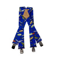 Tomahawk Braces - Fishermans Mixed Fish Blue