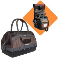 Veto Pro Pac DR-XL Compact Contractor Tool Bag with Promotional DP3 Drill and Tool Pouch
