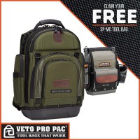 Veto Pro Pac EDC PAC LCB Olive Backpack with Promotional SPMC Tool Bag