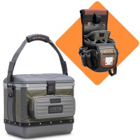 Veto Pro Pac LBC-10 Olive Lunchbox Cooler Bag with Promotional DP3 Multifunctional Drill and Tool Pouch