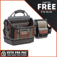 Veto Pro Pac OT-LC Open Top Compact Tote with Promotional SPMC Tool Pac