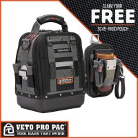 Veto Pro Pac TECH MCT Compact / Tall Tool Bag with Promotional SC45 Tool Pouch