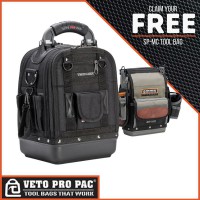 Veto Pro Pac TECH MCT BLACKOUT Backpack with Promotional SPMC Tool Bag