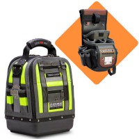 Veto Pro Pac Tech MCT Hi-Viz Yellow Closed Top Tool Bag with Promotional DP3 Drill and Tool Pouch
