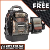 Veto Pro Pac TECH PAC CAMO Laptop Backpack with Promotional SPMC Tool Bag