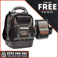 Veto Pro Pac TECH PAC MC Heavy Duty Backpack with Promotional SPMC Tool Bag