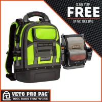 Veto Pro Pac TECH PAC Hi-Vz YELLOW with Promotional SPMC Tool Bag