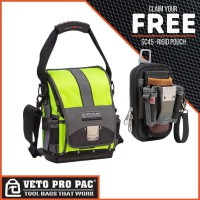 Veto Pro Pac TP XL High Visibility Yellow Tool Pouch with Promotional SC45 Tool Pouch