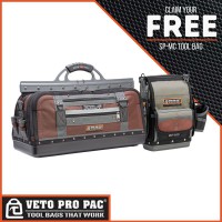 Veto Pro Pac VPPXXLF Heavy Duty Closed Top Bag with Promotional SPMC Tool Bag
