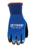 Octogrip WP700 WATERPROOF 15G POLYESTER DOUBLE DIPPED LATEX PALM