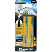 Black & Decker Piranha Hi-Tech HSS 2x 75mm Jigsaw Blades