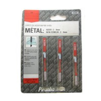 Black & Decker Piranha X22095 Pack of 3 50mm U Shank HSS Metal Cutting Jigsaw Blades
