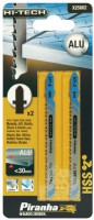 Black & Decker Piranha X25802 Pack of 2 106mm Hi Tech HSS T Shank Jigsaw Blade - Aluminium Cut