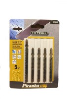 Black & Decker Piranha X29245 Pack of 5 Hi-Tech T Shank Jigsaw Blades - For Metals and Plastics