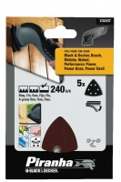 Black & Decker X32437 Pack of 5 240G Velcro Detail Sanding Sheets