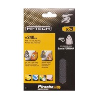 Black & Decker X39162 Pack of 3 Velcro / Hook & Leap Mesh Sanding Sheet  240g - Fits Bosch PMS160A