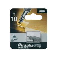 Black & Decker Piranha X61060 Pack of 2 25mm Torx T10 Hex Shank Screwdriver Bits