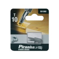 Black & Decker Piranha X61060 Pack of 2 25mm Torx T10 Hex Shank Screwdriver Bits