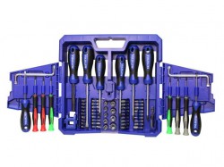 Faithfull 63Pc Screwdriver Set Fold Out